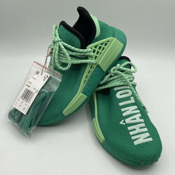 Adidas Pharrell X NMD Core Green GY0089 Men’s Size 5 - Picture 7 of 12